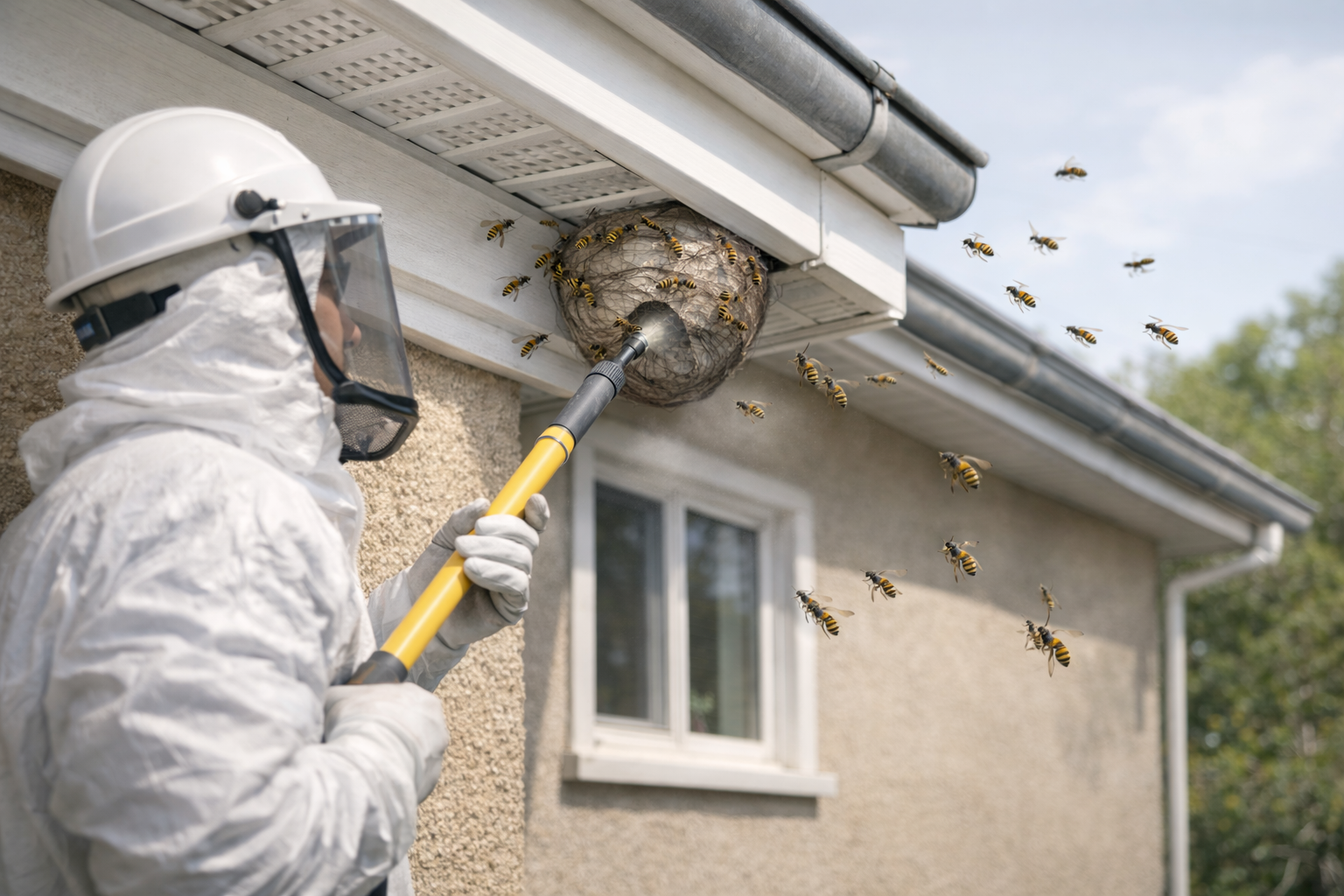 Technicien Capion en intervention anti-nuisibles